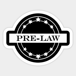 prelaw law student Sticker